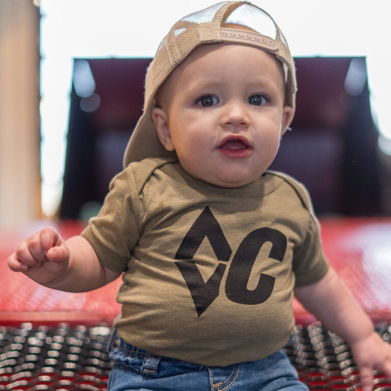 Vintage Military Green Baby Top Diamond C Gear